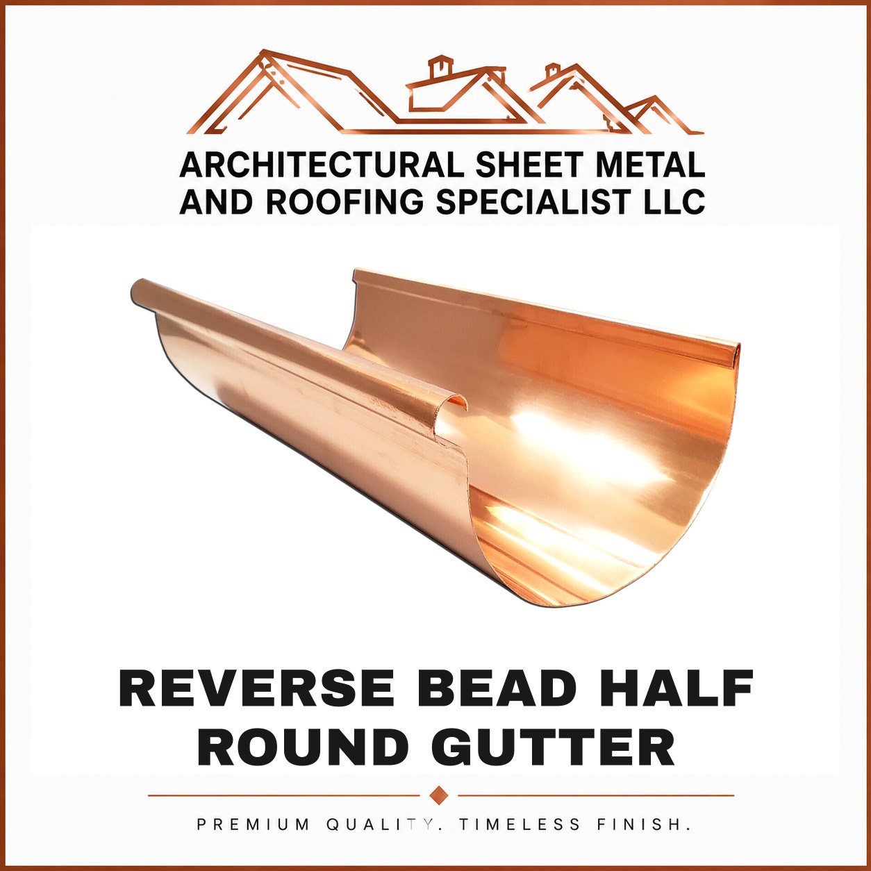 Reverse Bead Half Round Gutter