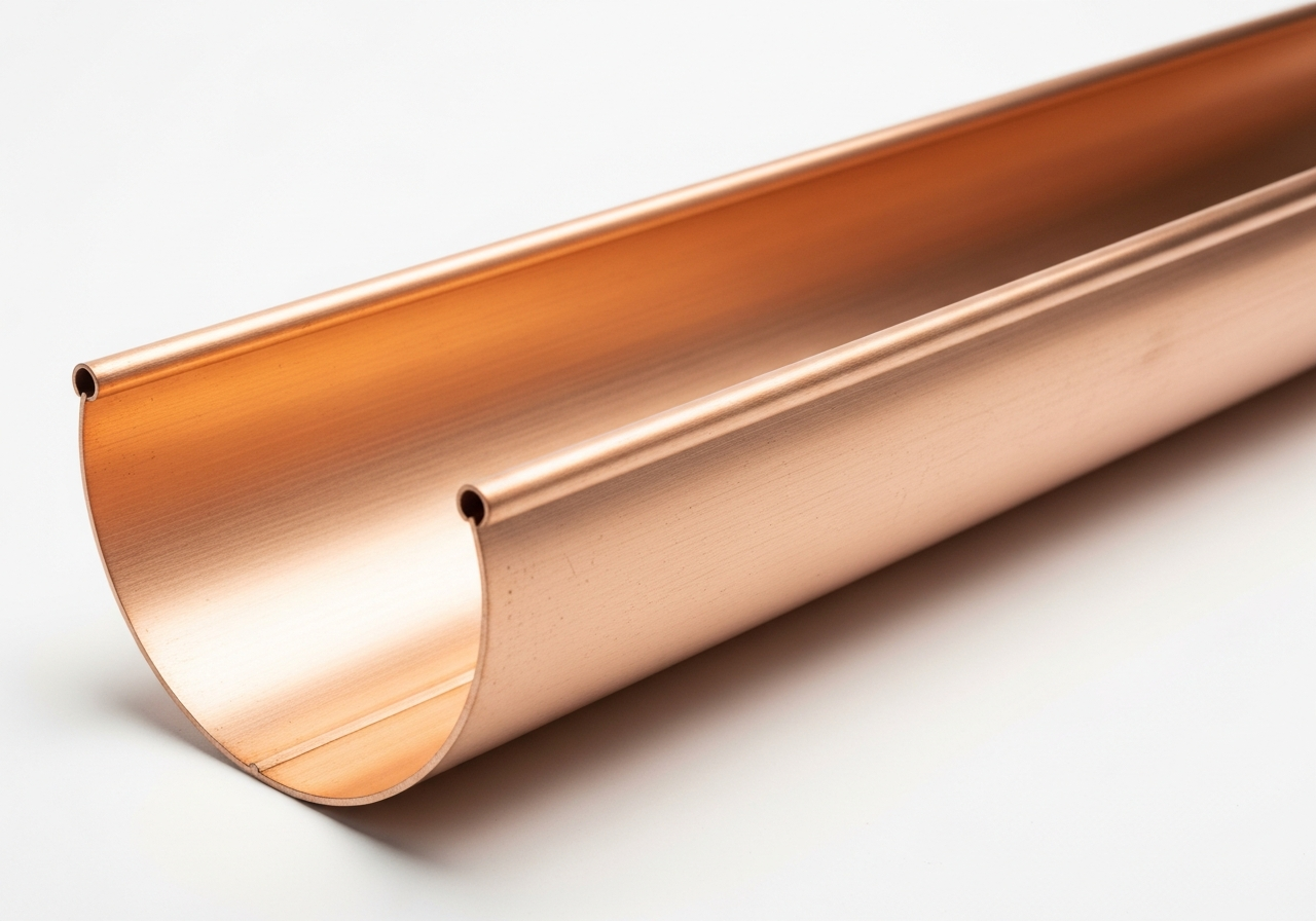 Copper Half-Round Gutter System