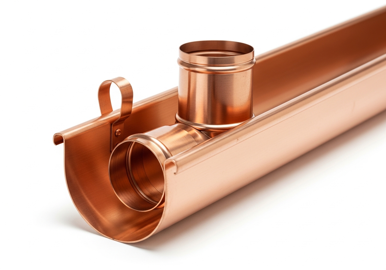 K-Style Copper Gutters